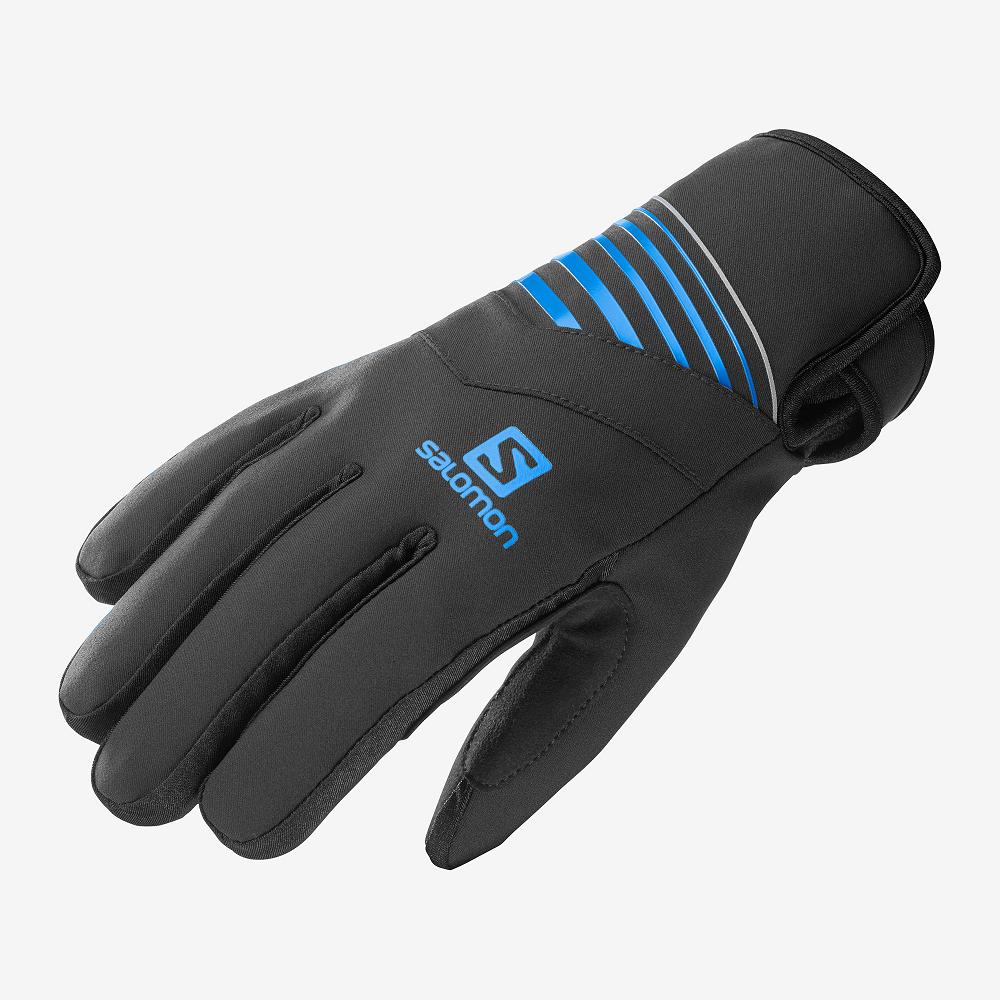 Salomon Singapore Mens Gloves - RS WARM U Black | 02815-QGCV